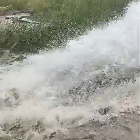 Borewell yield discharge video